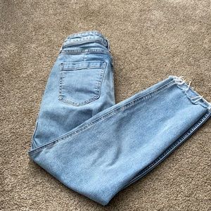 Cut off mom jeans